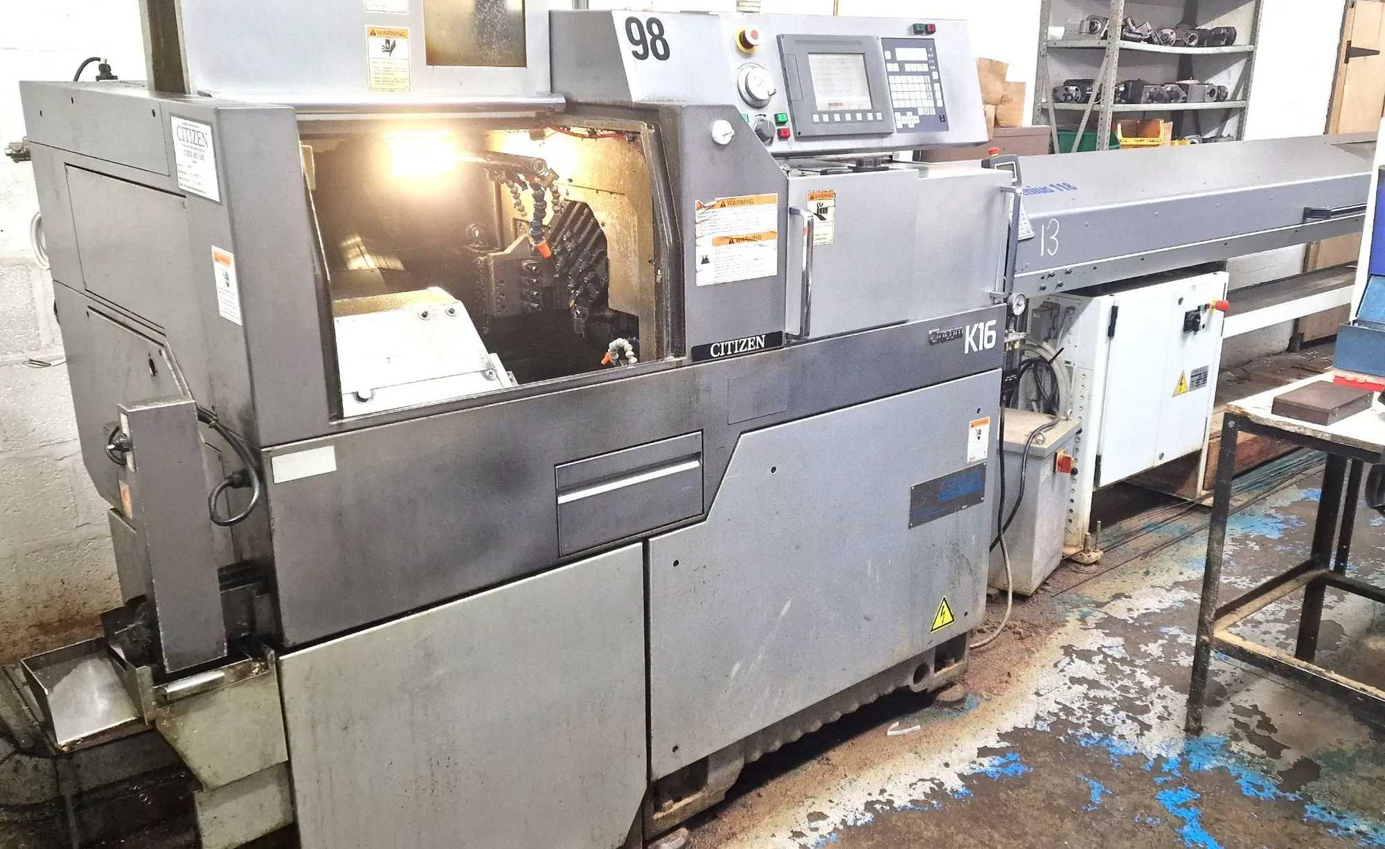 CITIZEN CINCOM K16VIIP CNC SLIDING HEADSTOCK LATHE, 7-AXIS, 16MM CAP, 15K RPM - CNC LATHES