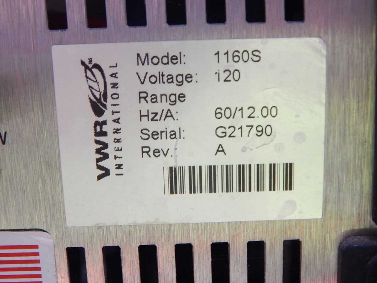 VMR INTERNATIONAL 1160S REFRIGERATED HEATED CIRCULATING BATH - LAB & SCIENTIFIC