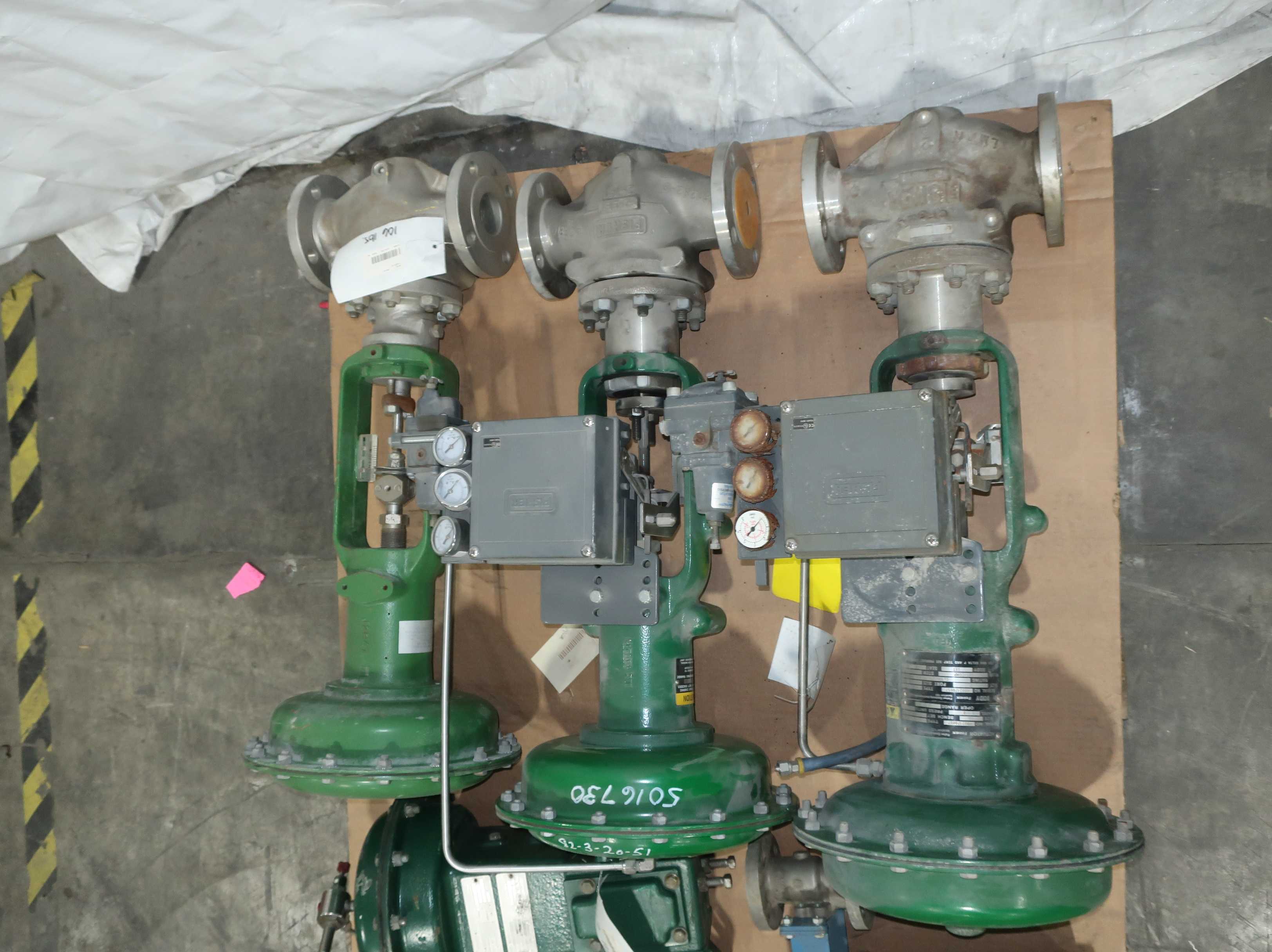 SKU 1760193 - PALLET OF ASSORTED FISHER CONTROL VALVES - CONTROL VALVE