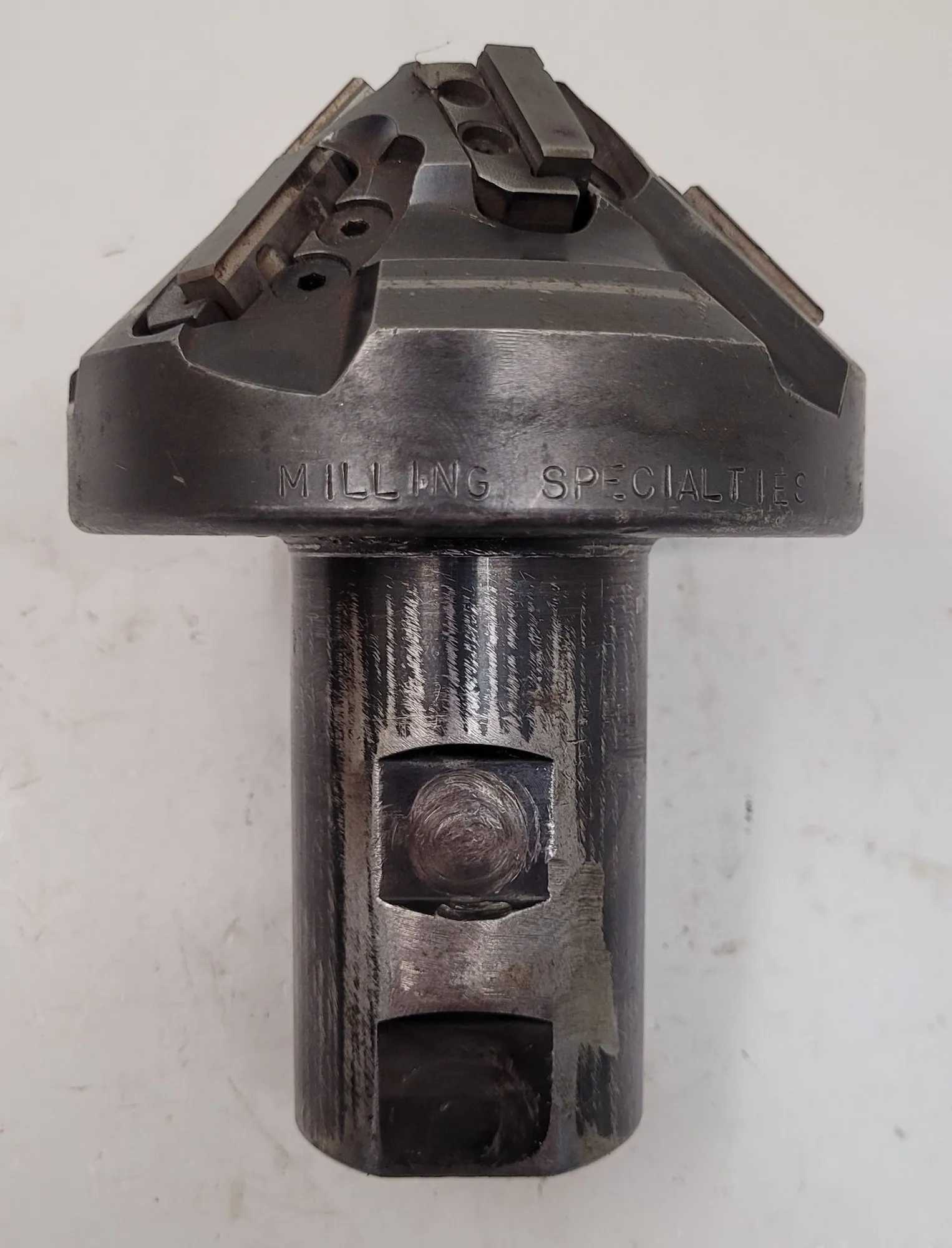 MILLING SPECIALTIES CHAMFER END MILL 016871 - 6" OAL, 4.275" HEAD DIAMETER, TAKES 6 INSERTS - MACHINE TOOLING