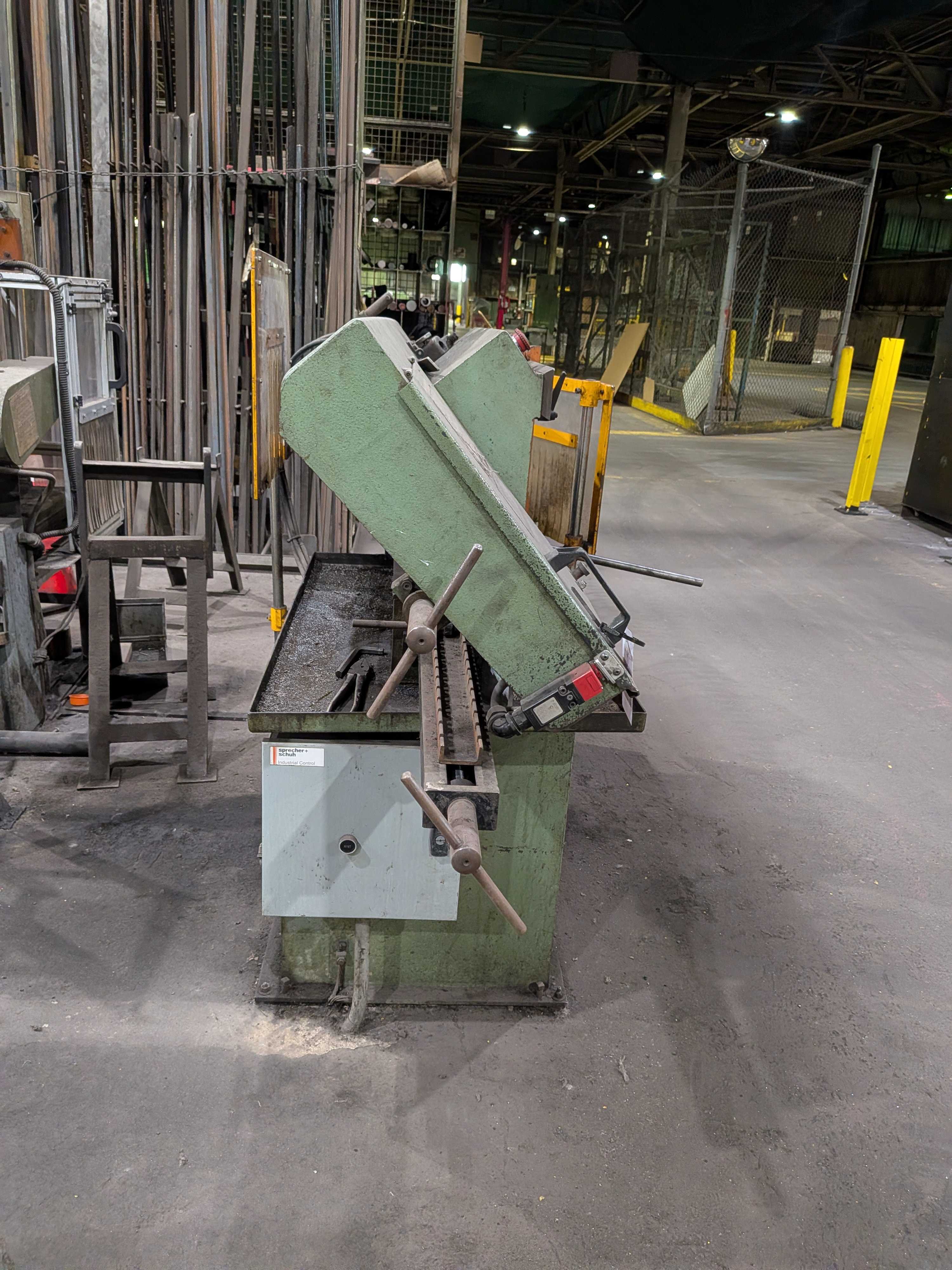 1996 BAXTER VERTICUT 360 HORIZONTAL BANDSAW, 14X19IN, 2HP, 5-SPEED, SEMI-AUTO, 3000LB LOAD - HORIZONTAL BAND SAWS