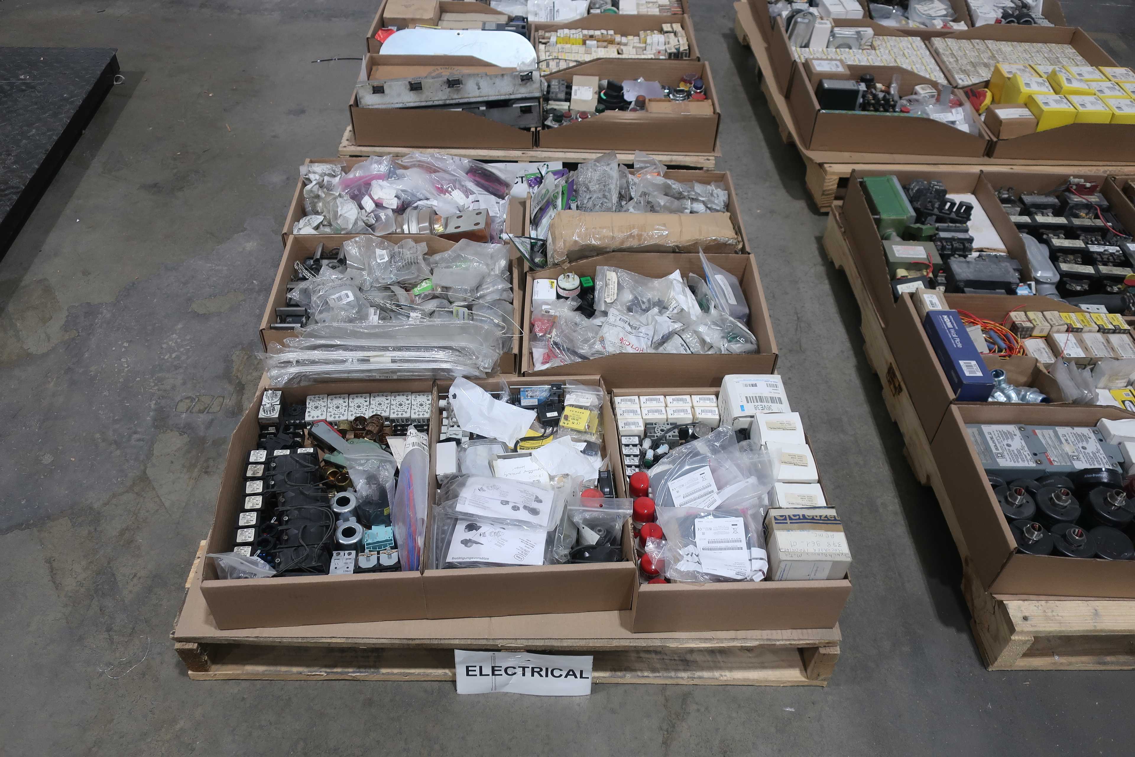 SKU 1741324 - 4 PALLETS OF ASSORTED ELECTRICAL - ELECTRICAL COMPONENTS