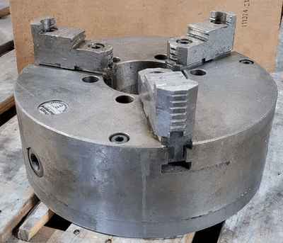 PRATT BURNERD LATHE CHUCK, 12IN OVERALL DIAMETER, 3 JAW - MACHINE TOOLING