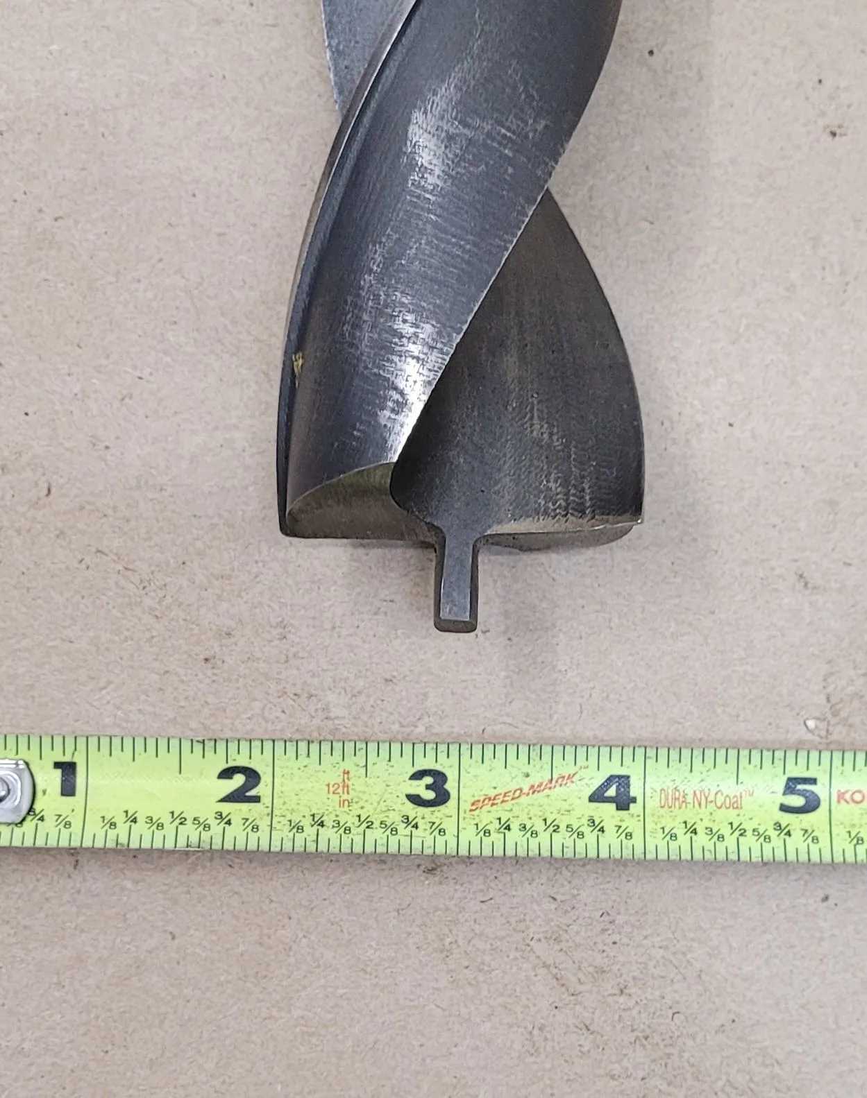 DORMER HIGH-SPEED TWIST DRILL, 1-15/16" DIA, 4MT SHANK, 14.5" OAL, 8" FLUTE - MACHINE TOOLING
