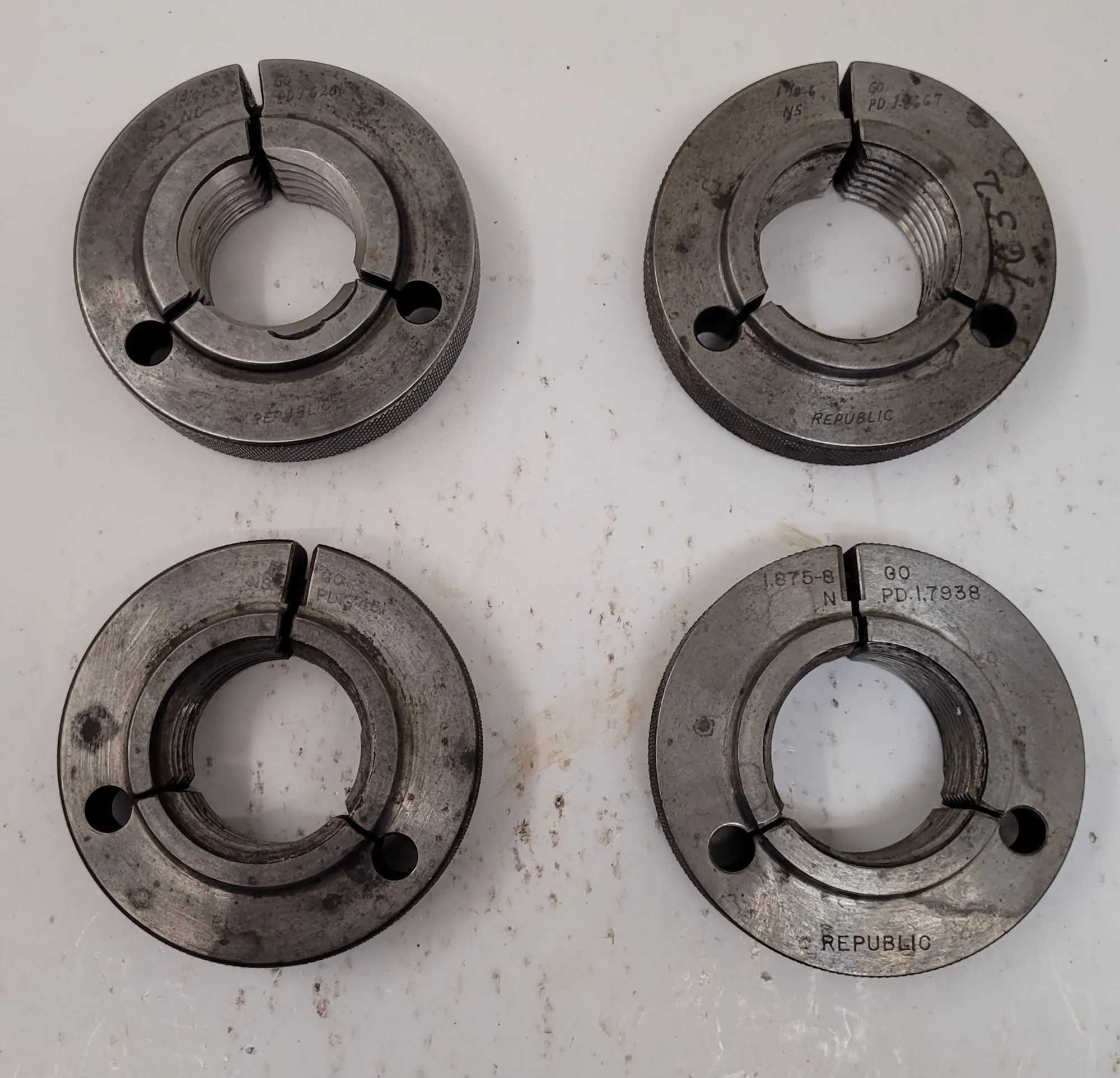 REPUBLIC THREAD RING GAUGES GO SET - MACHINE TOOLING