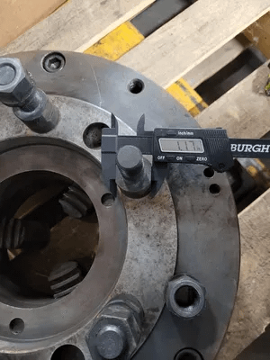 3 JAW CHUCK, LATHE, 15.75IN DIAMETER, 5-1/4IN THROUGH HOLE - MACHINE TOOLING