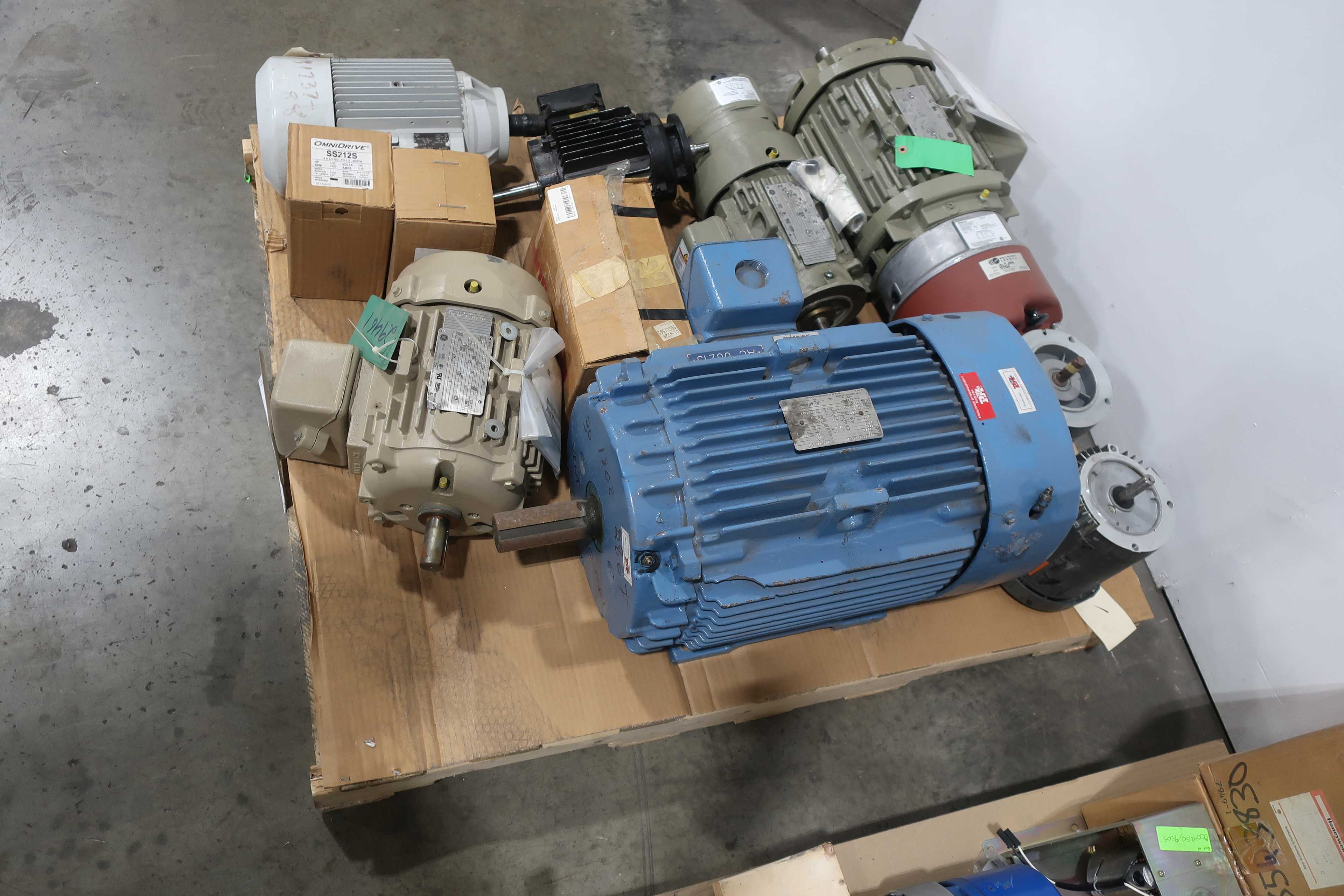 SKU 1736135 - 4 PALLETS OF ASSSORTED AC MOTORS - AC MOTOR