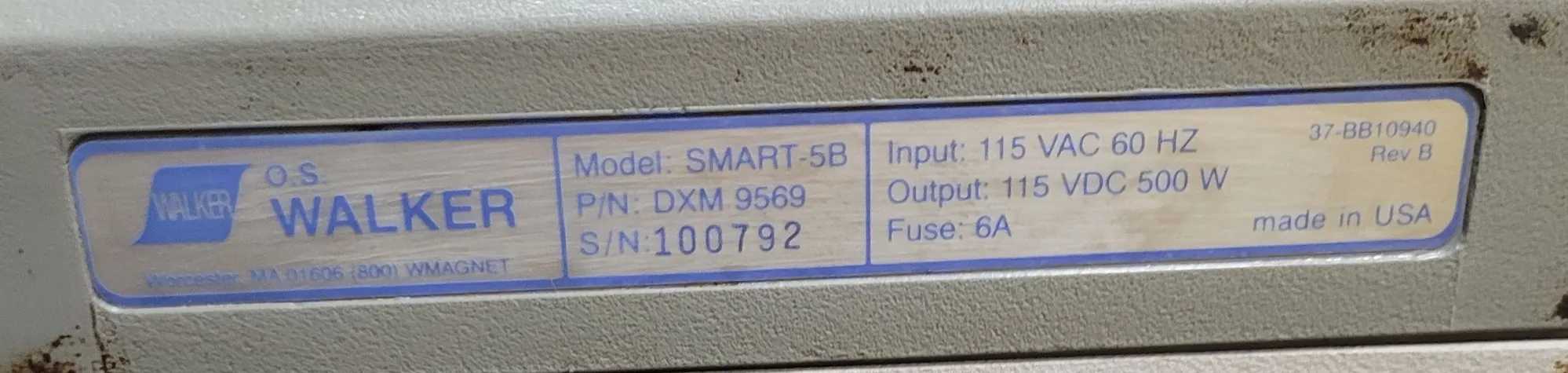 MAGNETOOL 12X36 ELECTRO-MAGNETIC CHUCK W/ OS WALKER SMART-5B CONTROL - MACHINING TOOLING & PARTS