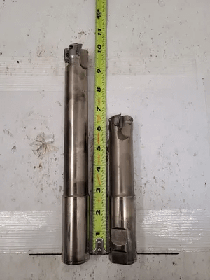 INGERSOLL CUTTING TOOLS TE90APD CHASEMILL END MILLS (LOT OF 2) 1.25" DIA. - MACHINE TOOLING