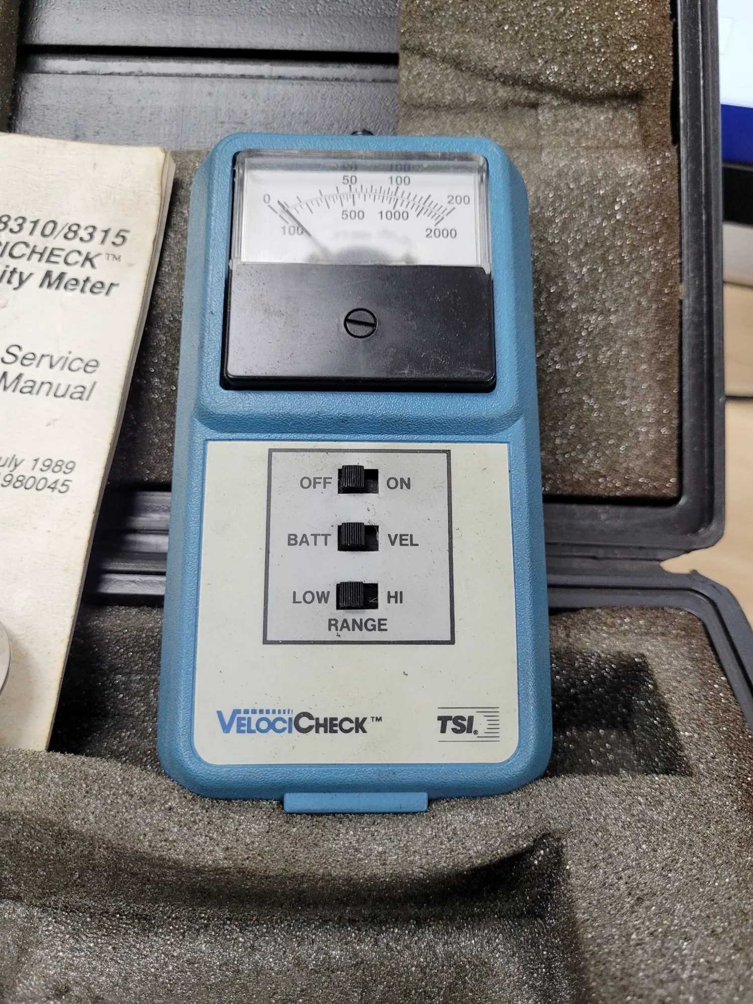 TSI INC MODEL 8310/8315 VELOCICHECK AIR VELOCITY METER - INSPECTION & MEASUREMENT