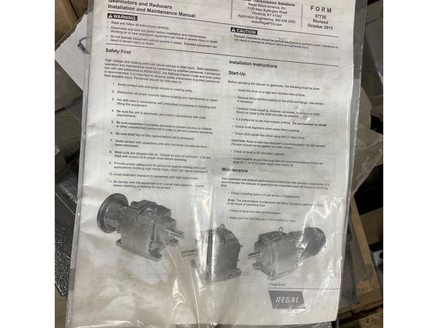 QTY 4: GEAR REDUCER - GEAR REDUCERS