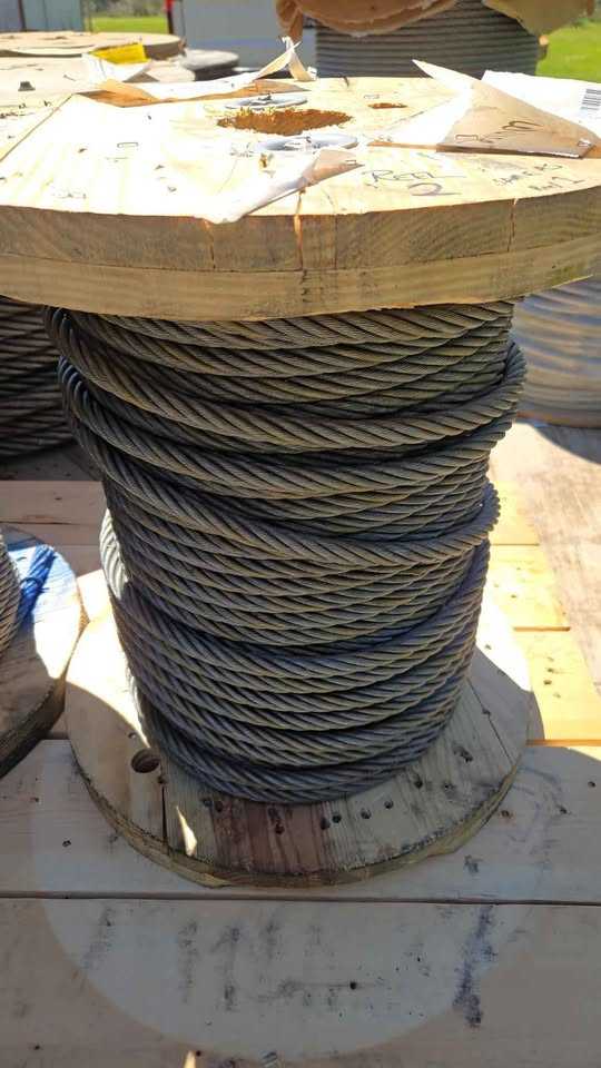 239' SPOOL OF 9/16" STEEL CABLE - CABLE