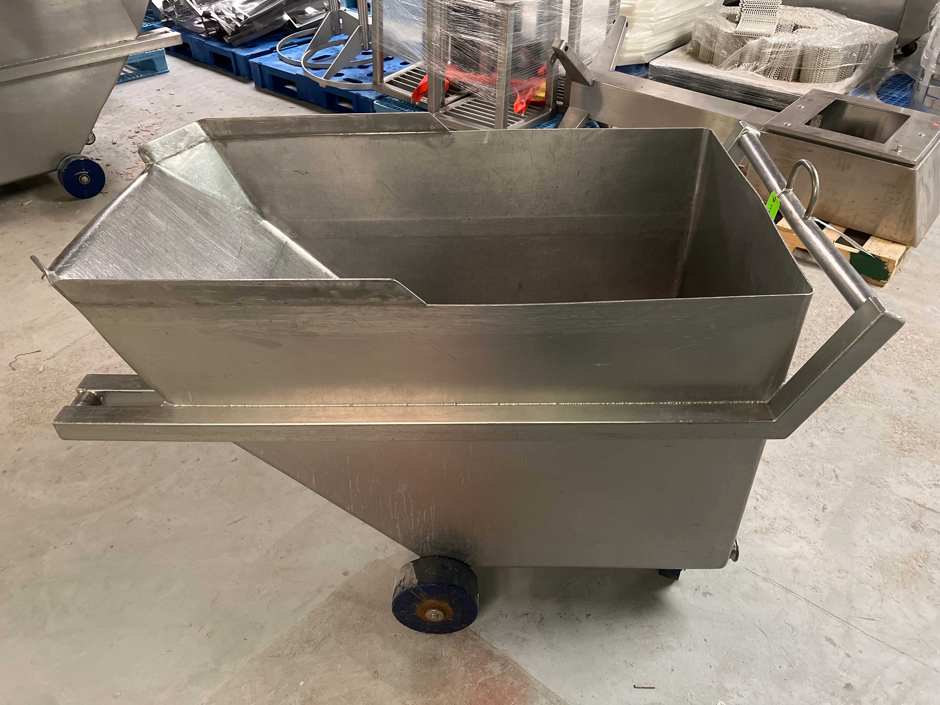 Stainless Steel Dump Cart Hopper - ROLLING CARTS