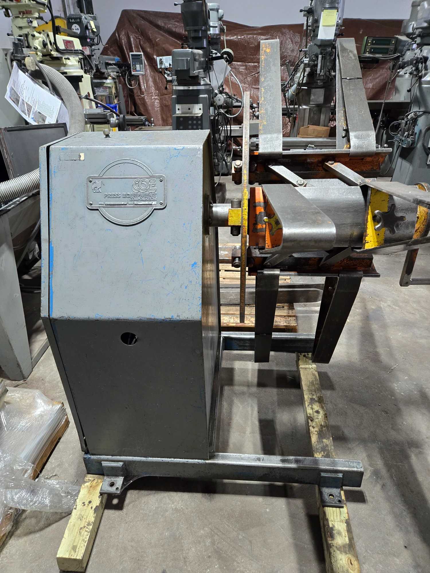 COE PRESS EQUIPMENT CPR-PO-2512 PULL OFF COIL REEL, 2500 LB. CAPACITY, 12" COIL WIDTH - COIL STRAIGHTENERS