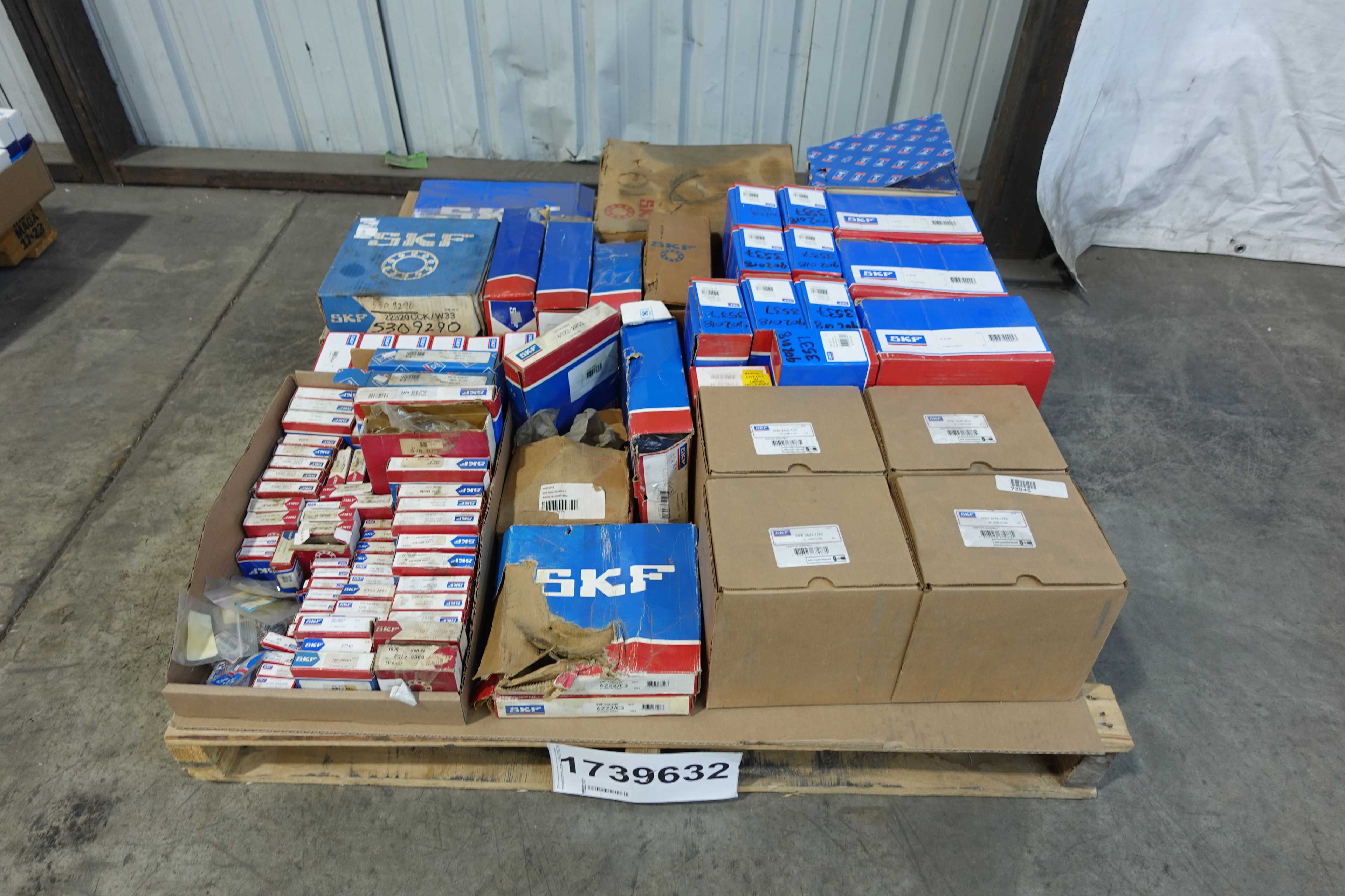 SKU 1739632 - PALLET OF ASSORTED SKF BEARINGS AND BEARING ACCESSORIES - BEARINGS