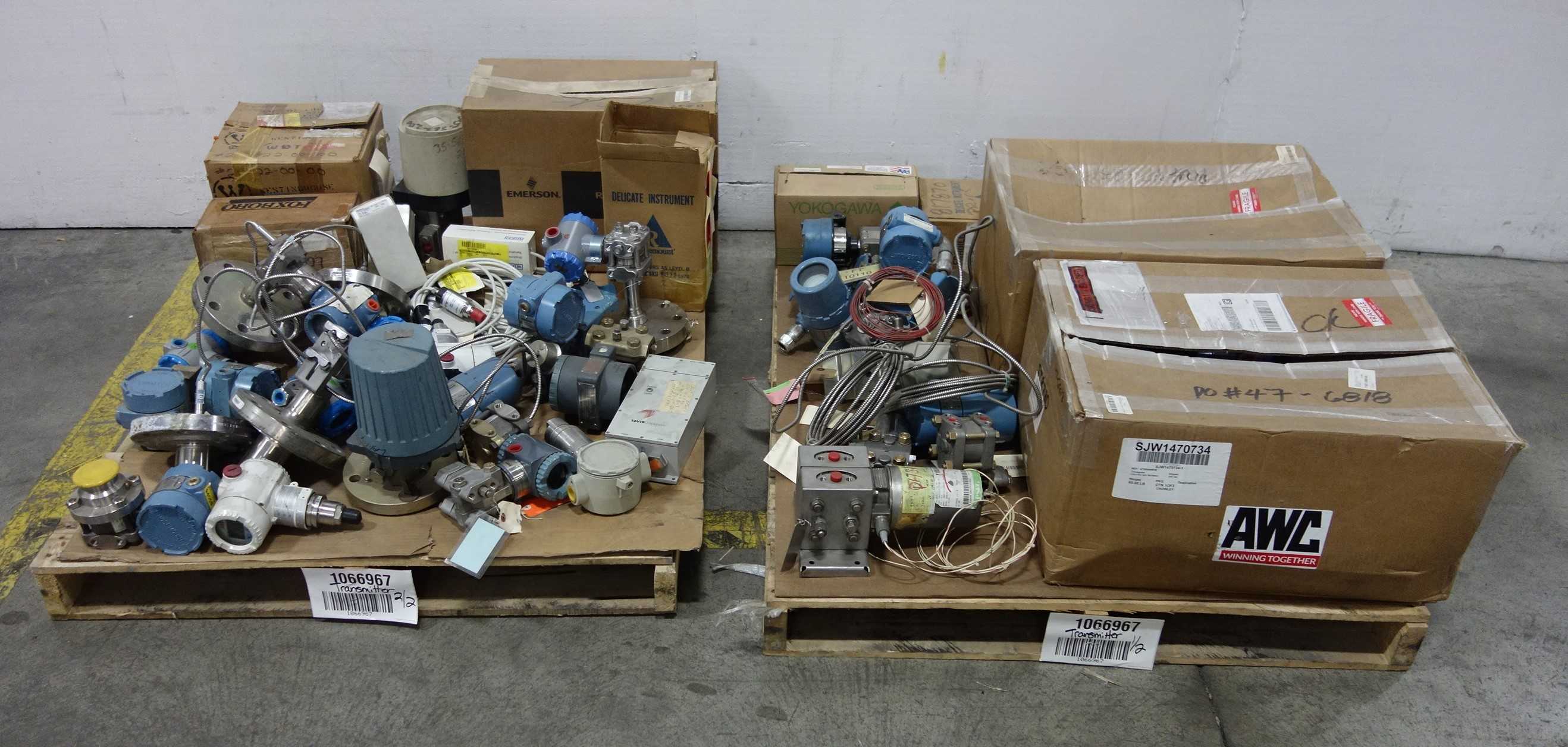 2 PALLETS OF ASSORTED TRANSMITTERS - PRESSURE TRANSMITTER