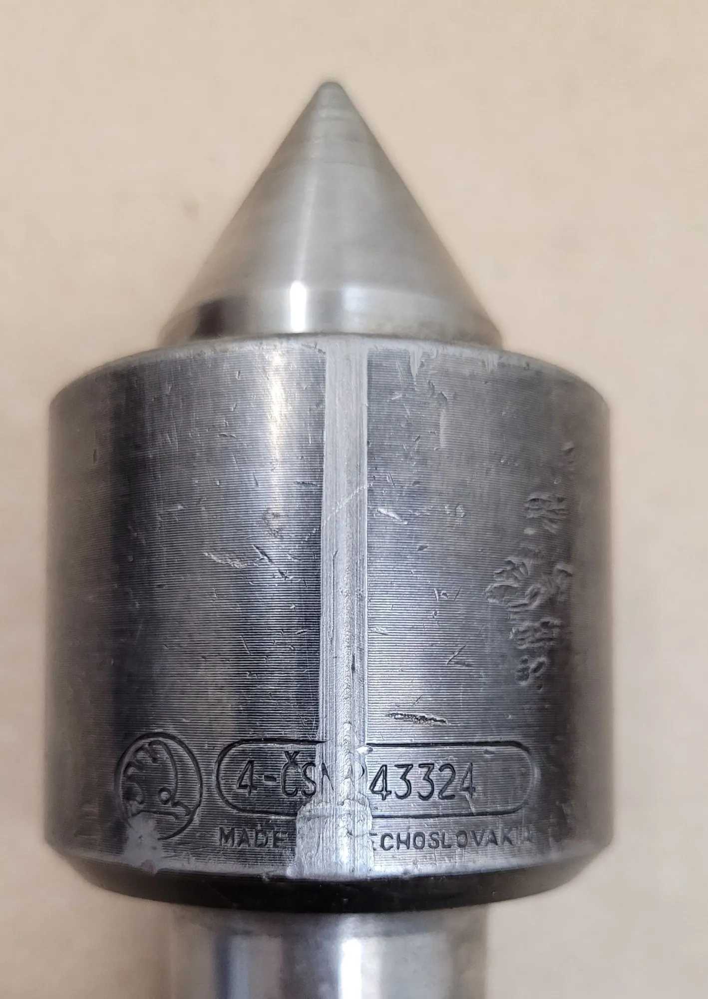 SKODA CSN 243324 LIVE CENTER, 4MT, 60 DEGREE, 2-3/16" BODY DIA, 7-1/2" LENGTH, 4000 RPM - MACHINE TOOLING