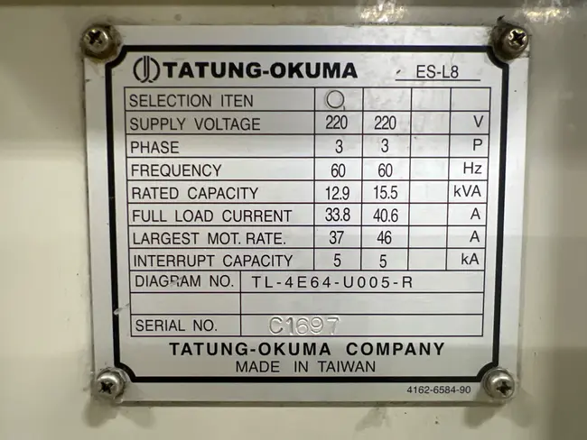 OKUMA ES-L8 CNC LATHE - undefined