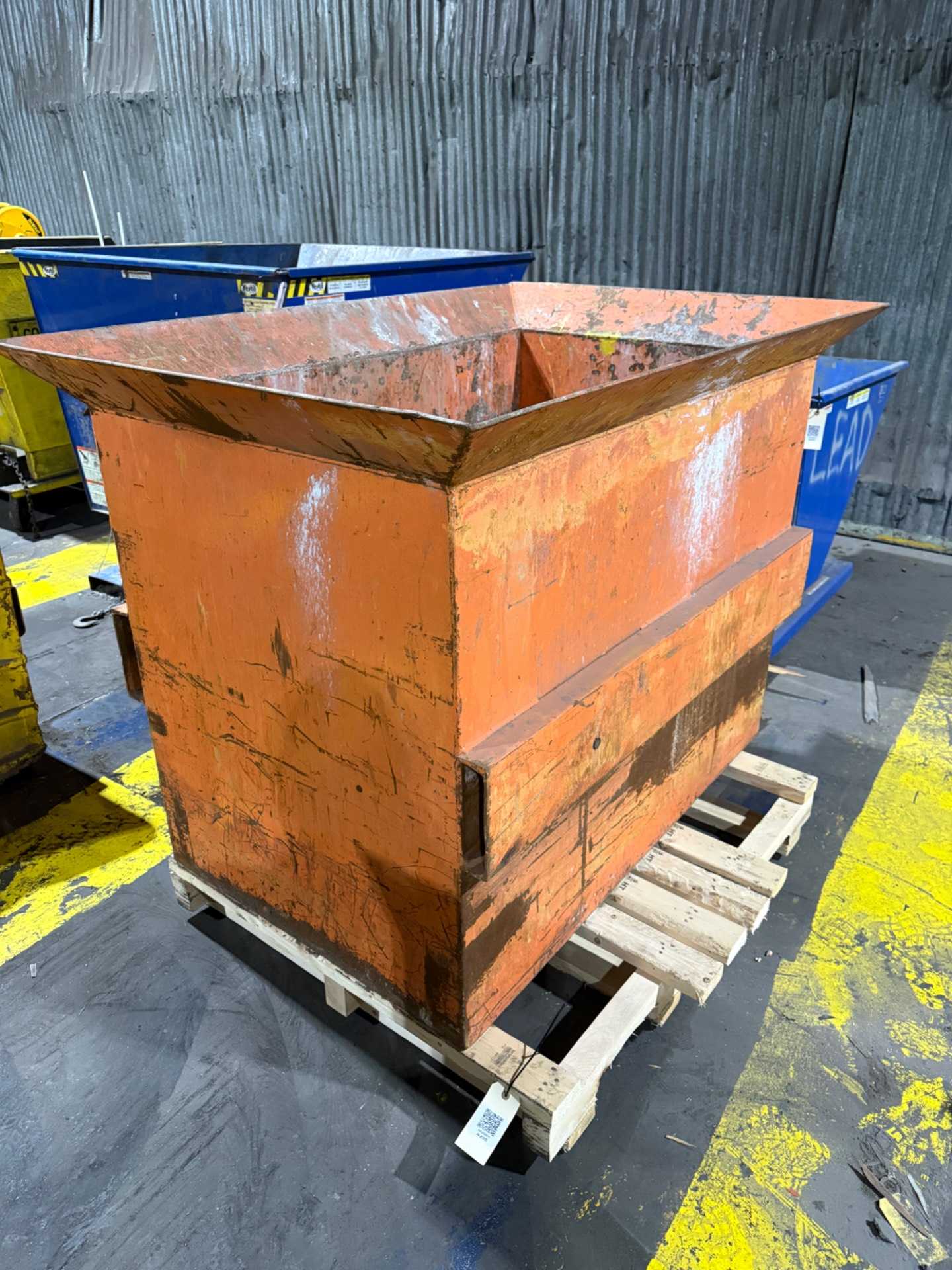 METAL HOPPER BIN - WASTE BINS