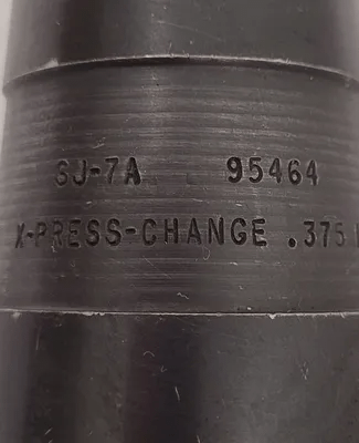 SCULLY JONES 7A 95464 X-PRESS-CHANGE END MILL HOLDER CAT 45, 3/8IN BORE, 1-3/4IN PROJECTION - MACHINE TOOLING