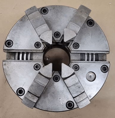 BUCK 4862 ADJUST-TRU – 6 JAW CHUCK – 8” OVERALL DIAMETER – D1-6 BACK MOUNT - MACHINE TOOLING