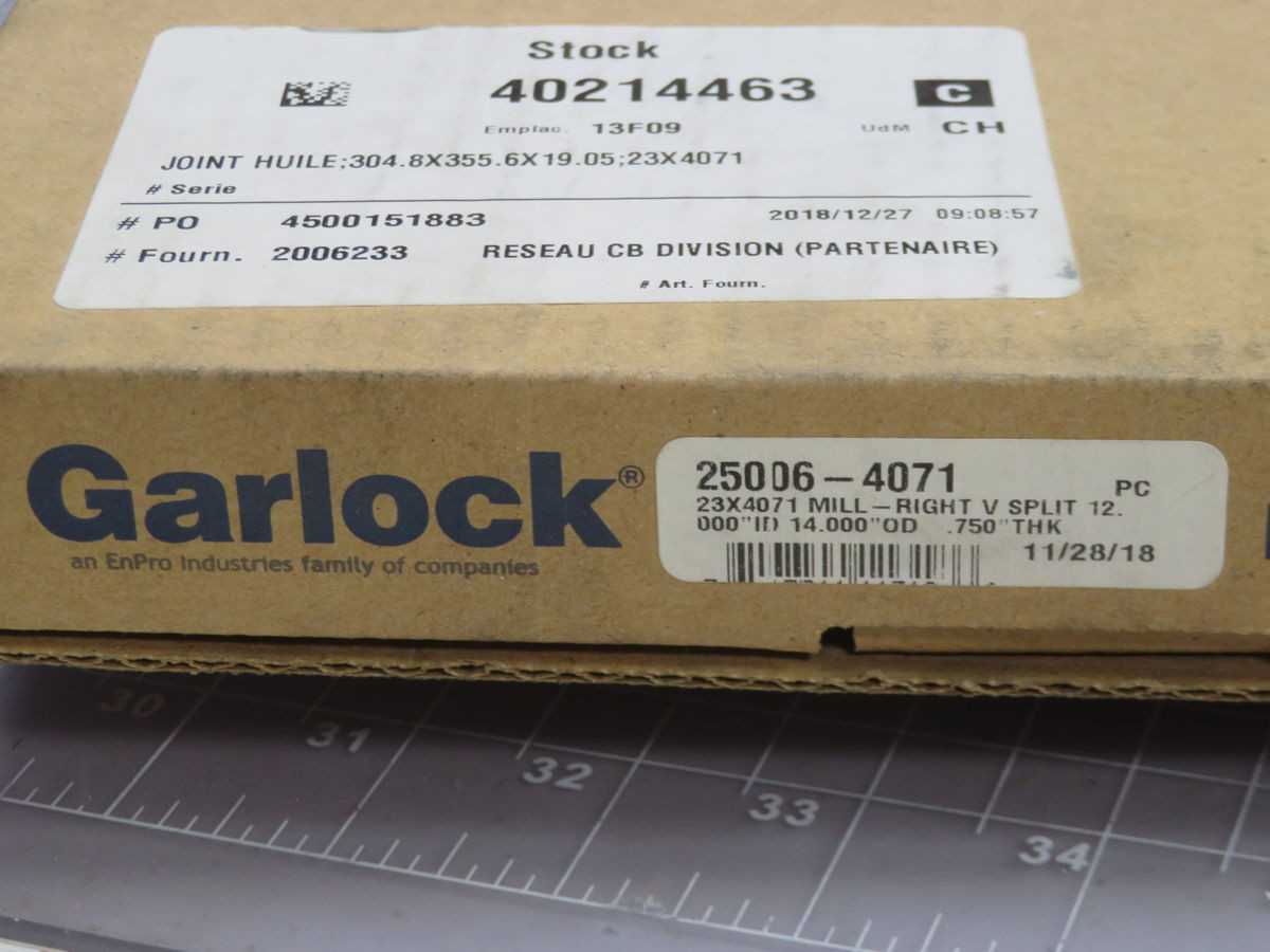 GARLOCK 25006-4071 OIL SEAL - OIL SEAL