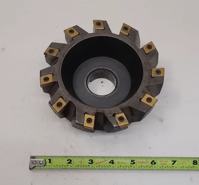 INGERSOLL INDEXABLE SHELL MILL, 6.0" OVERALL DIAMETER, 11 FLUTES, 1.5" ARBOR DIAMETER - MACHINE TOOLING