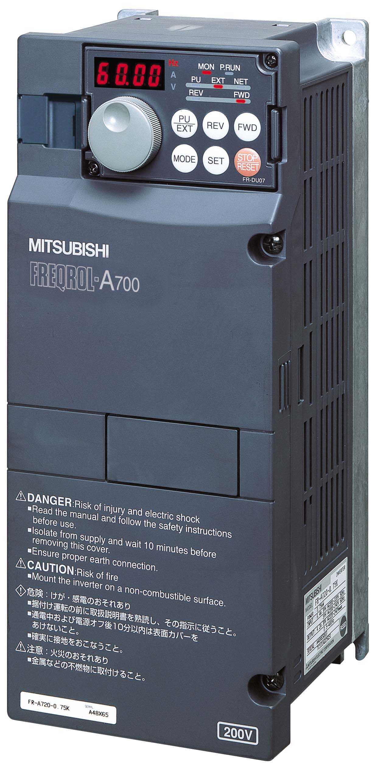 MITSUBISHI FR-A740-00710 AC VFD DRIVE - AC VFD DRIVE