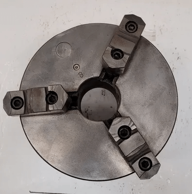 8-1/4" DIAMETER, 3 JAW LATHE CHUCK WITH 2.25" THROUGH HOLE AND D1-6 MOUNT TYPE - MACHINE TOOLING
