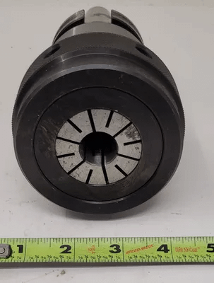 KENNAMETAL CV40TG150488 CAT 40 COLLET CHUCK OAL: 7.5” GAUGE: 4.75” BODY DIA: 2.60” - MACHINE TOOLING