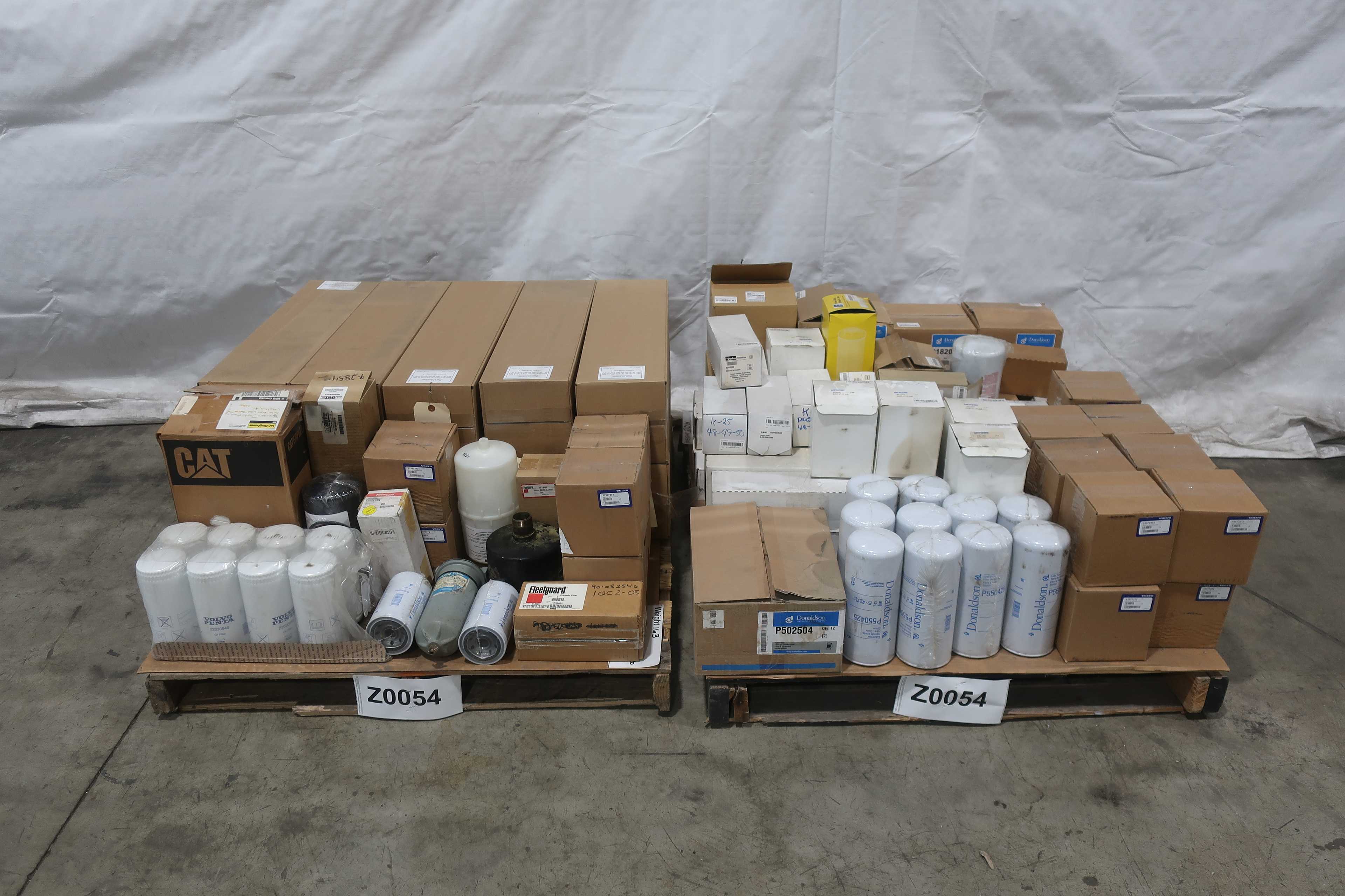 2 PALLETS OF ASSORTED FILTERS - AIR FILTER ELEMENTS
