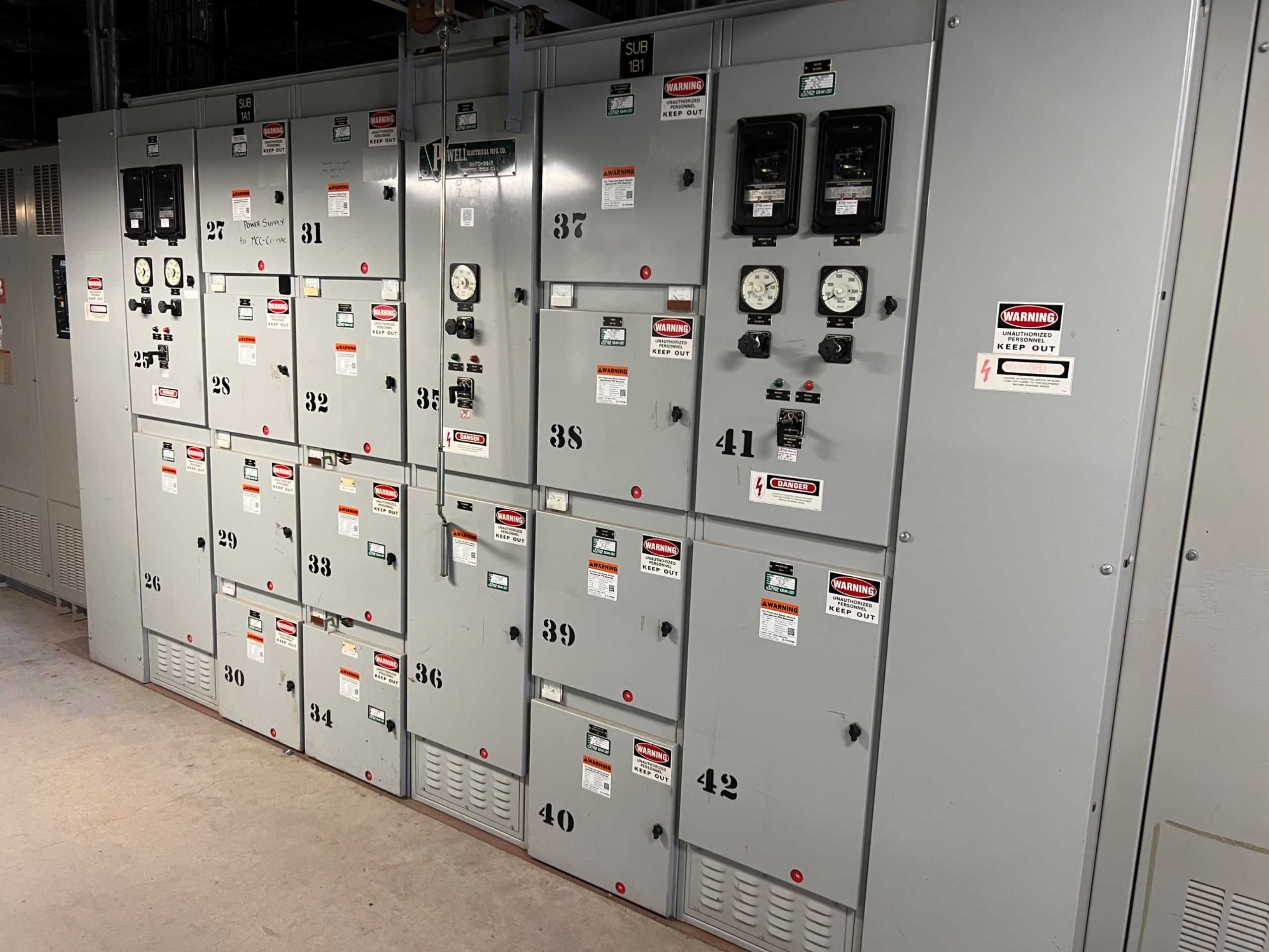 BULK QTY OF MOTOR CONTROL CENTERS - MOTOR CONTROL CENTERS