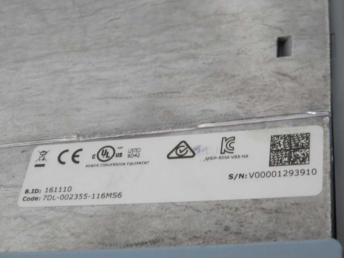 VAGON NXL00235-C5H1SSS-0000+ALGEW068+DP AP+DLES FREQUENCY INVERTER - MOTOR DRIVES