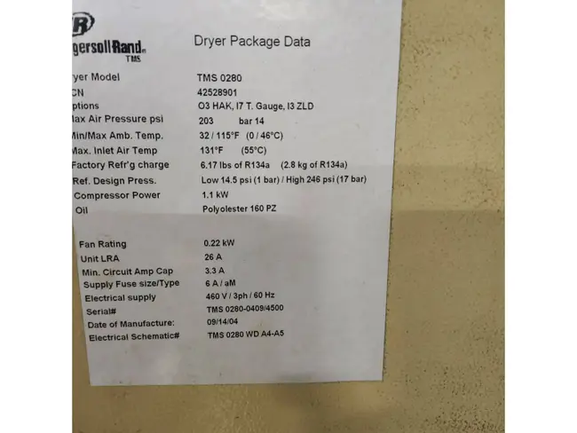 2004 INGERSOLL RAND IRN50H-CC COMPRESSOR - undefined