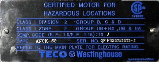 2015 TECO WESTINGHOUSE ANCK-S2 1250 HP INDUCTION MOTOR - undefined