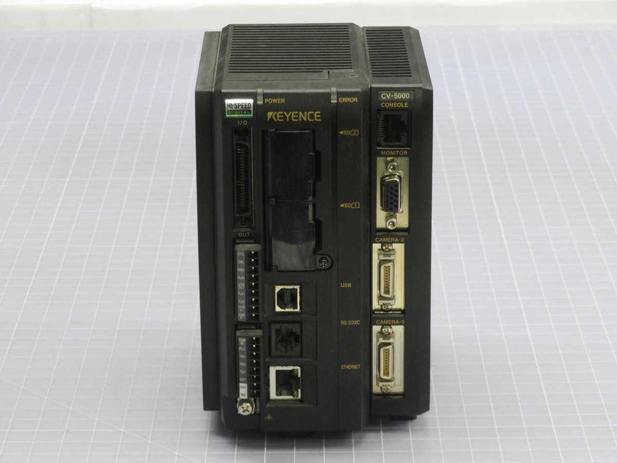 Keyence CV-5000 Digital Image Controller, 24V DC, 32-Bit Risc Cpu, Ethernet, 16 In/16 Out - PLC MODULES