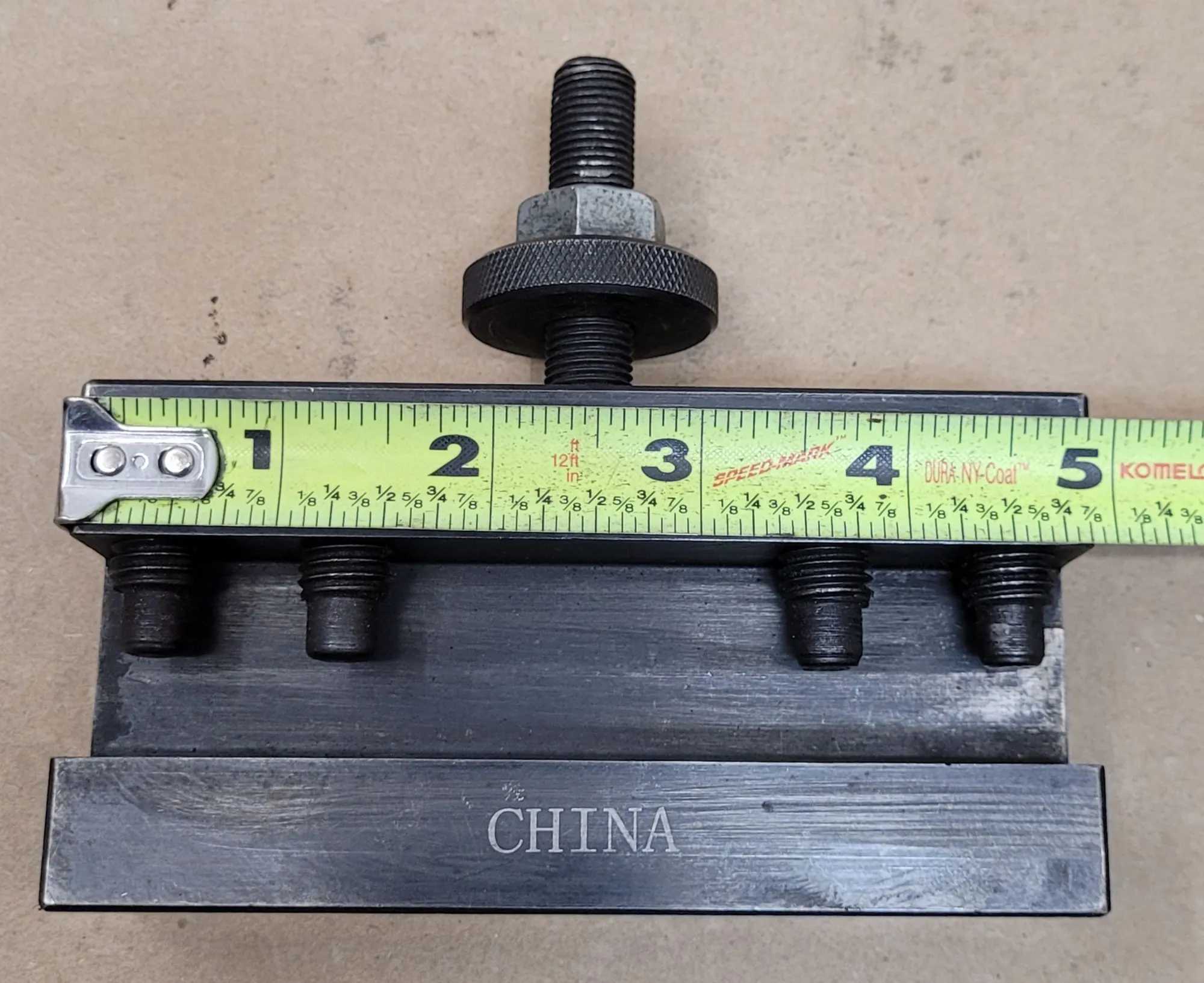 LATHE TOOL POST HOLDER, TURNING & FACING/BORING, VALUE COLLECTION, 250-402, 14-20 INCH SWING - MACHINE TOOLING