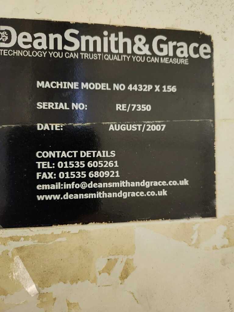 2007 DEAN SMITH & GRACE 4432P X 156 CNC HOLLOW SPINDLE LATHE 44IN SW 156IN DBC 15IN BORE 50HP - CNC LATHES