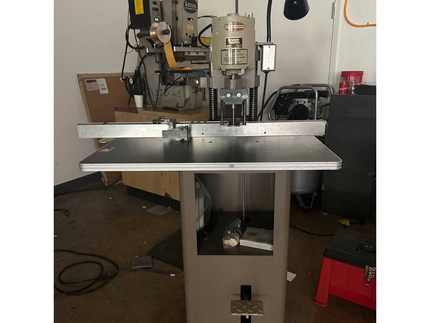 CHALLENGE JF SINGLE SPINDLE PAPER DRILL - UPRIGHT DRILL PRESS