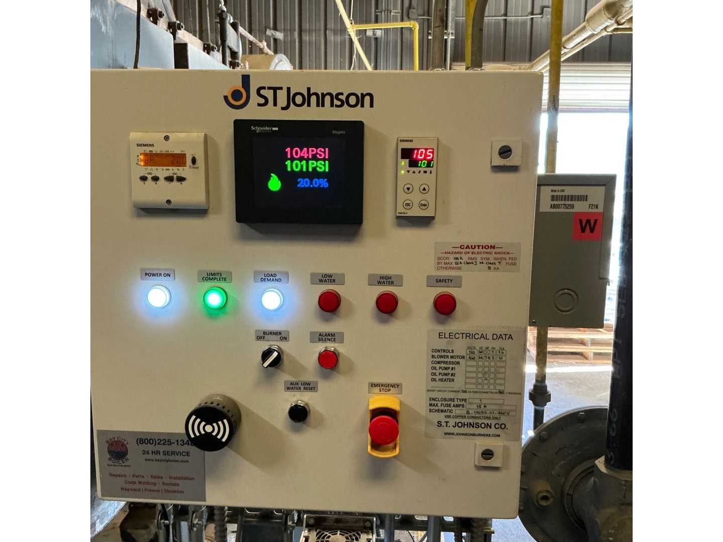 JOHNSTON JB166 PACKAGE BOILER - PACKAGE BOILERS