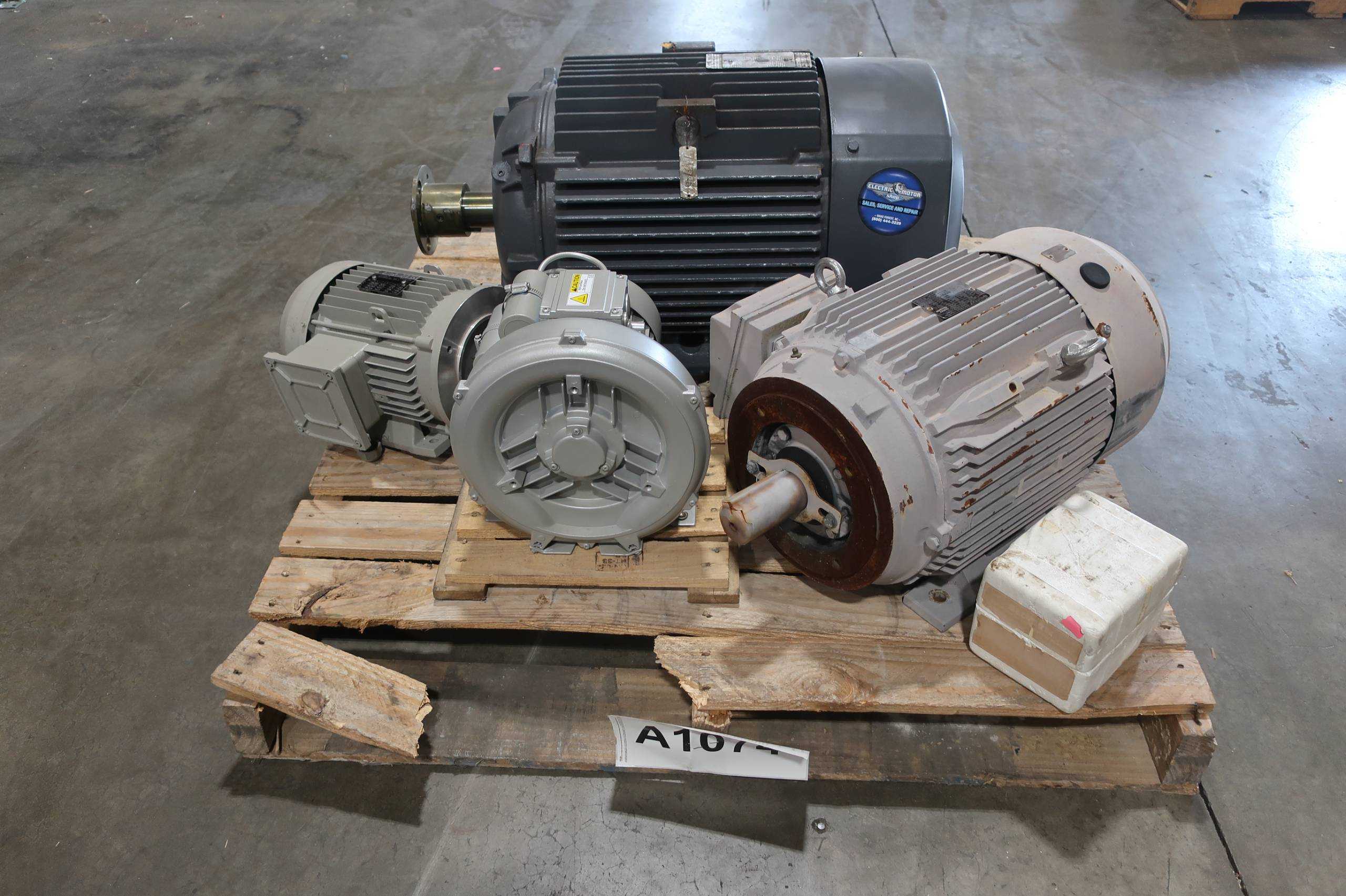 PALLET OF ASSORTED MOTORS - AC MOTOR