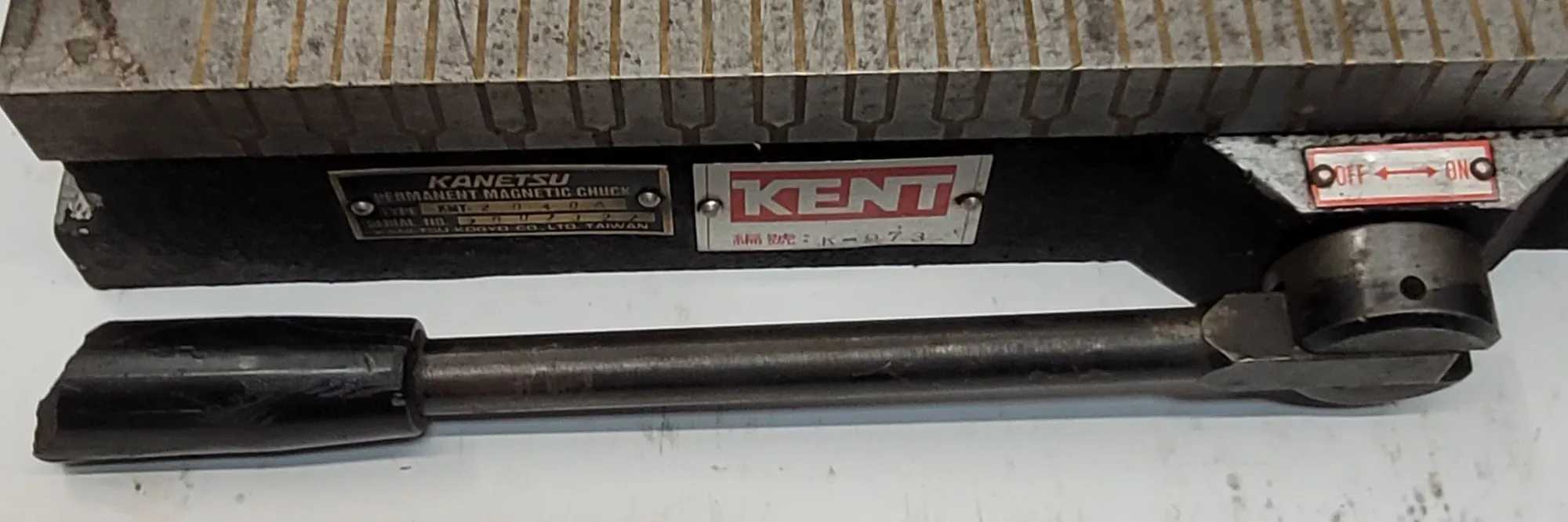 KANETSU KMT-2040A PERMANENT MAGNETIC CHUCK (8” W X 16” L) - MACHINE TOOLING