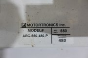 LOT OF 2 MOTORTRONICS ABC-550-480-P SOLID STATE AC MOTOR CONTROL CABINETS, 480V - CONTROL CABINETS