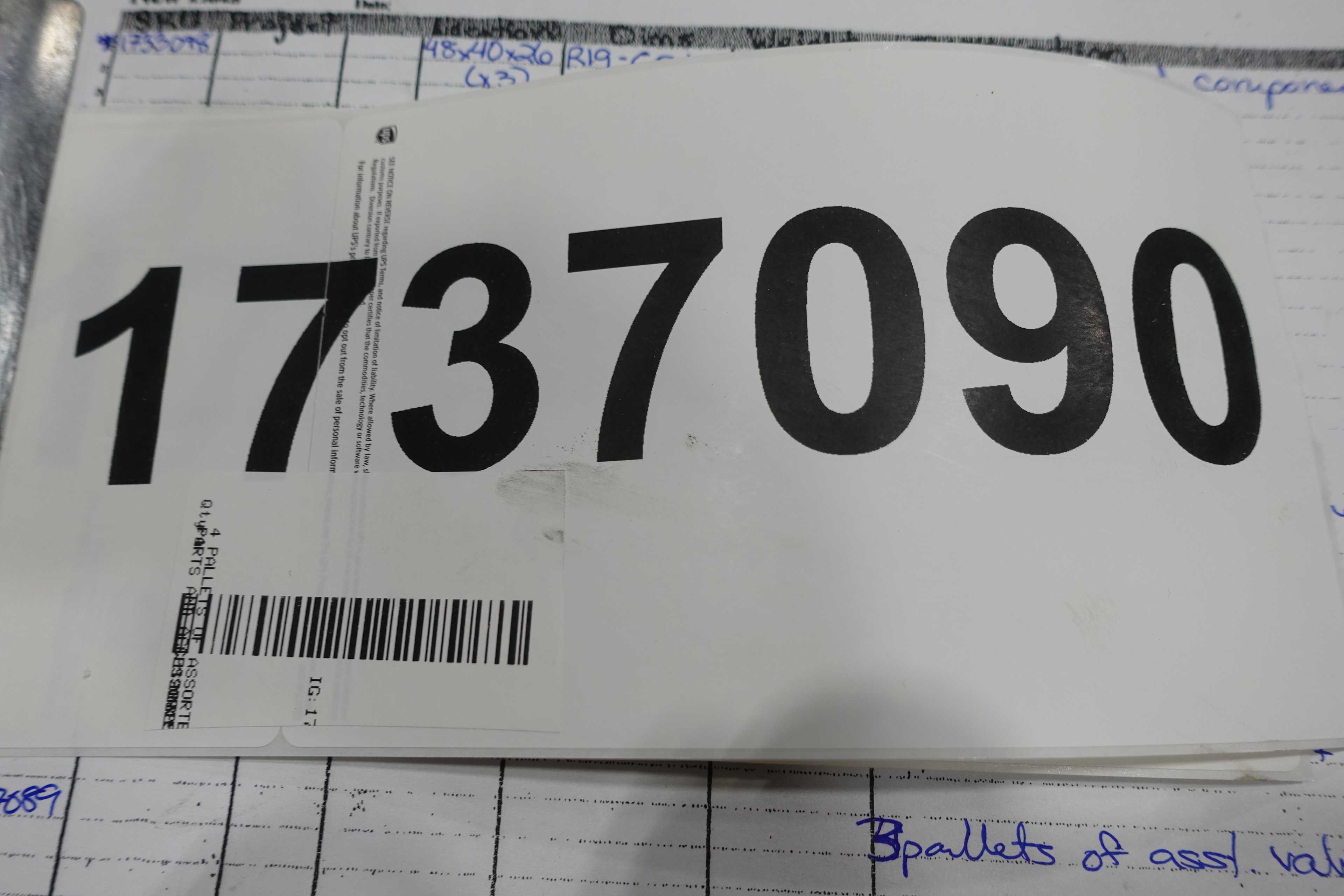 SKU 1737090 - 4 PALLETS OF ASSORTED VALVES, VALVE PARTS AND ACCESSORIES - VALVE PARTS & ACCESSORIES