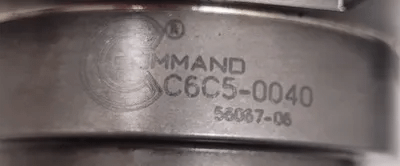 COMMAND C6C5-0040 CAT50 COLLET CHUCK - OAL 10" PROJ 5.75" BORE 1.5" - MACHINE TOOLING