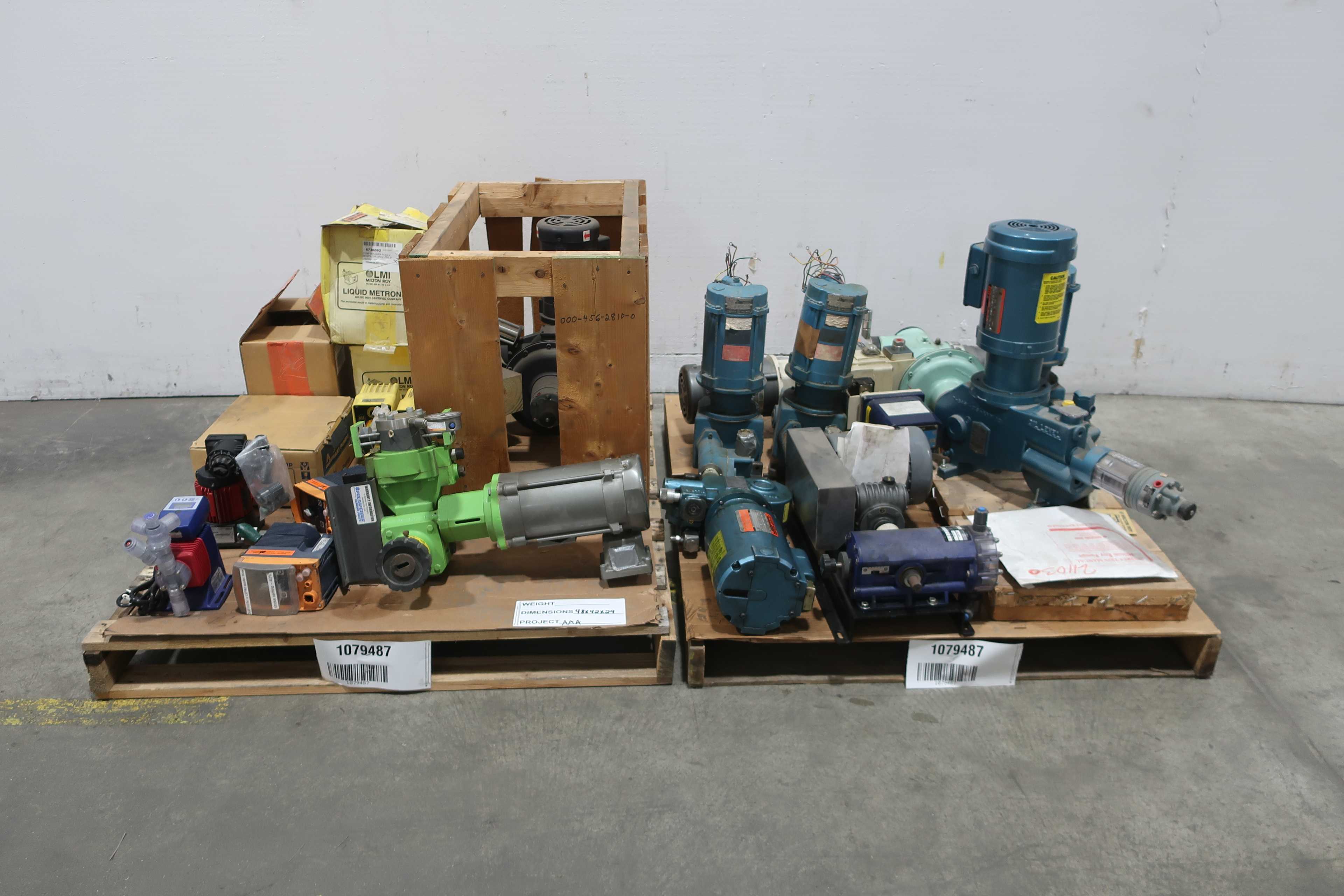 2 PALLETS OF ASSORTED METERING PUMPS