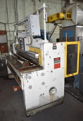 1996 FAMCO E13754-272 MECHANICAL SQUARING SHEAR, 6' X 1/4" CAPACITY, 10 HP, 65 SPM - SWING BEAM SHEARS