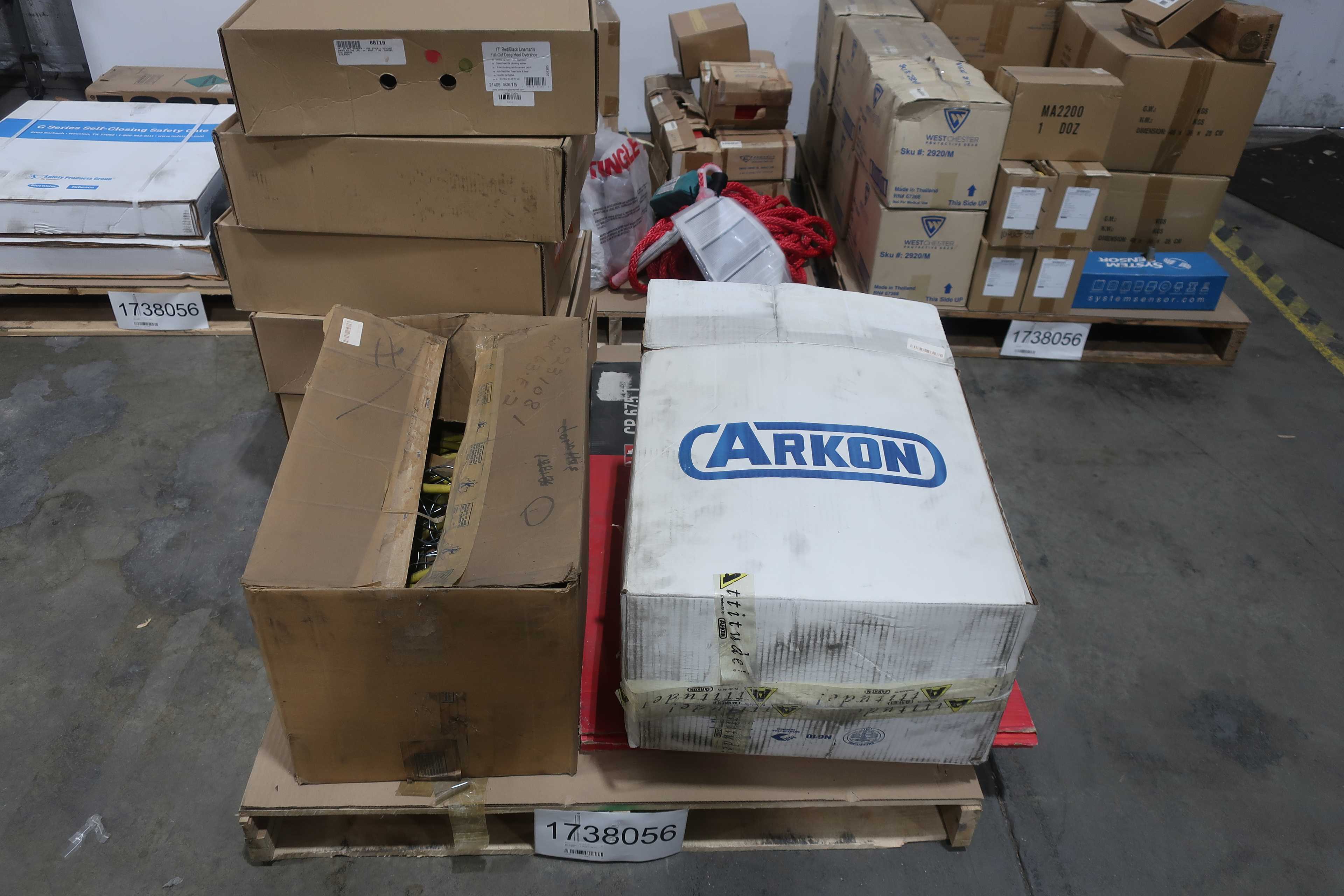 SKU 1738056 - 4 PALLETS OF ASSORTED SAFETY EQUIPMENT - SAFETY EQUIPMENT