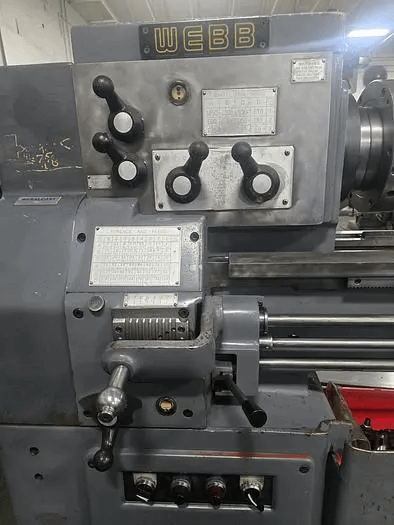 WEBB ENGINE LATHE 18X40, 18" SWG, 40" CTRS, 50-1850 RPM, 440V 3PH - MANUAL LATHES