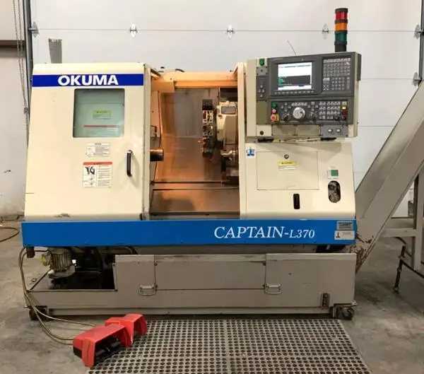 2001 OKUMA CAPTAIN L370 CNC LATHE, 20.8 INCH SWING, 20.47 INCH MACHINING LENGTH - CNC LATHES